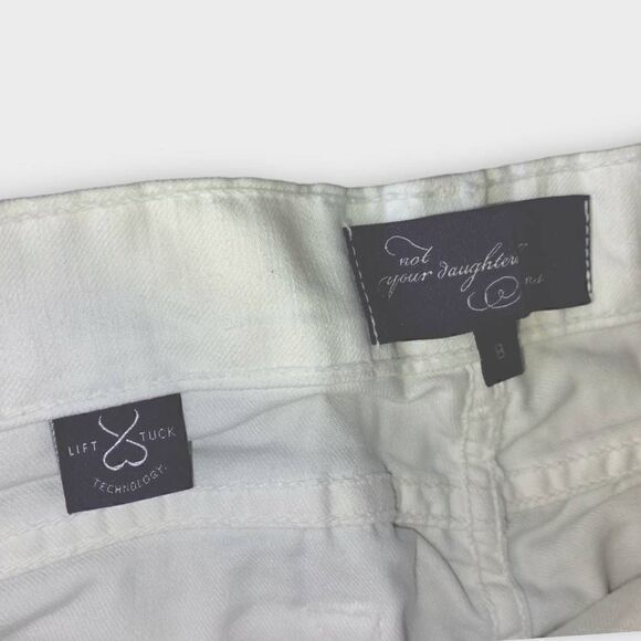 Not‎ Your Daughter Womens Jeans Sz 8 White Crop - Picture 6 of 9